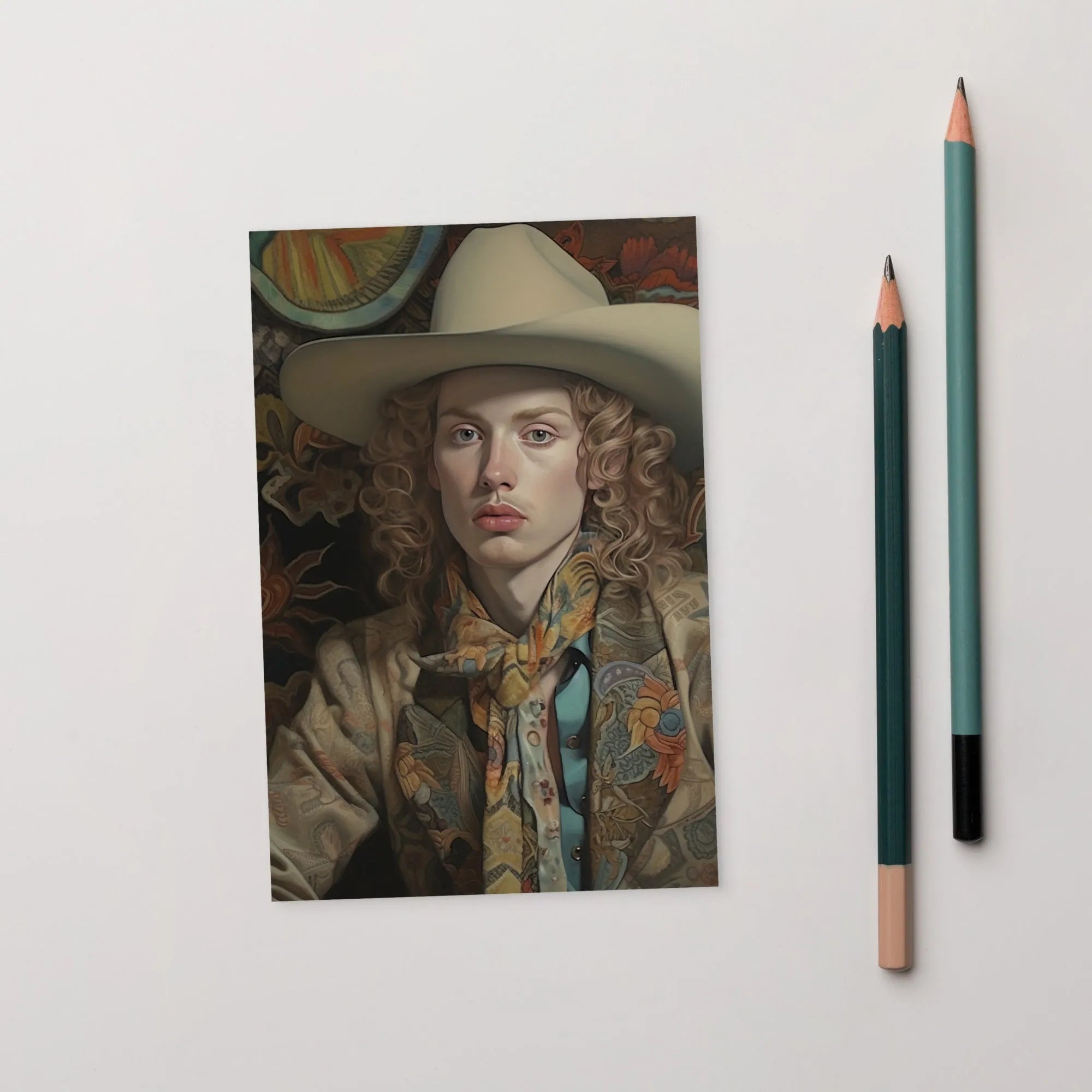 Ollie The Transgender Cowboy - F2m Dandy Transman Art Print - 4’x6’ - Posters Prints & Visual Artwork - Aesthetic Art
