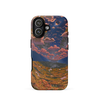 The O’neill Cylinder - Don Davis Phone Case Iphone 17 / Matte Iphone 12 Case Cosmic Landscape Design Vibrant Orange O’neill Cylinder, Davis