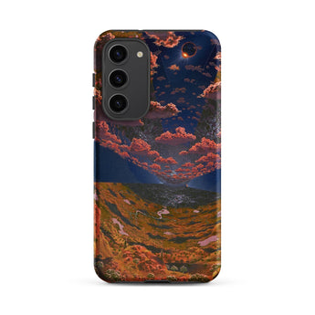 The O’neill Cylinder - Don Davis Phone Case Samsung Galaxy S23 Plus / Matte Phone Case Surreal Landscape Fiery Orange Red Clouds O’neill