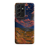 The O’neill Cylinder - Don Davis Phone Case Samsung Galaxy S21 Ultra / Matte Vibrant Phone Case Surreal Landscape Fiery Orange Clouds