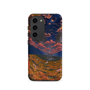 The O’neill Cylinder - Don Davis Phone Case Samsung Galaxy S23 / Matte Phone Case Vivid Digital Artwork Eclipse Surreal Landscape O’neill