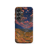 The O’neill Cylinder - Don Davis Phone Case Samsung Galaxy S25 / Matte Surreal Landscape Vibrant Orange Pink Clouds, Iphone, Mobile Cases