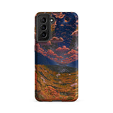 The O’neill Cylinder - Don Davis Samsung Case, Galaxy S21 Fe / Matte, Smartphone Case Abstract Landscape Vibrant Clouds Valley
