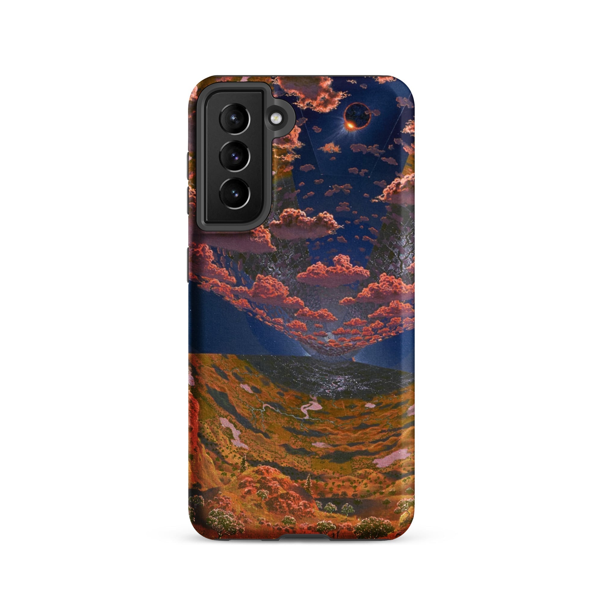 The O’neill Cylinder Don Davis Samsung Case, Galaxy S21 / Matte, Phone Case Surreal Landscape Design Inverted Sky Land
