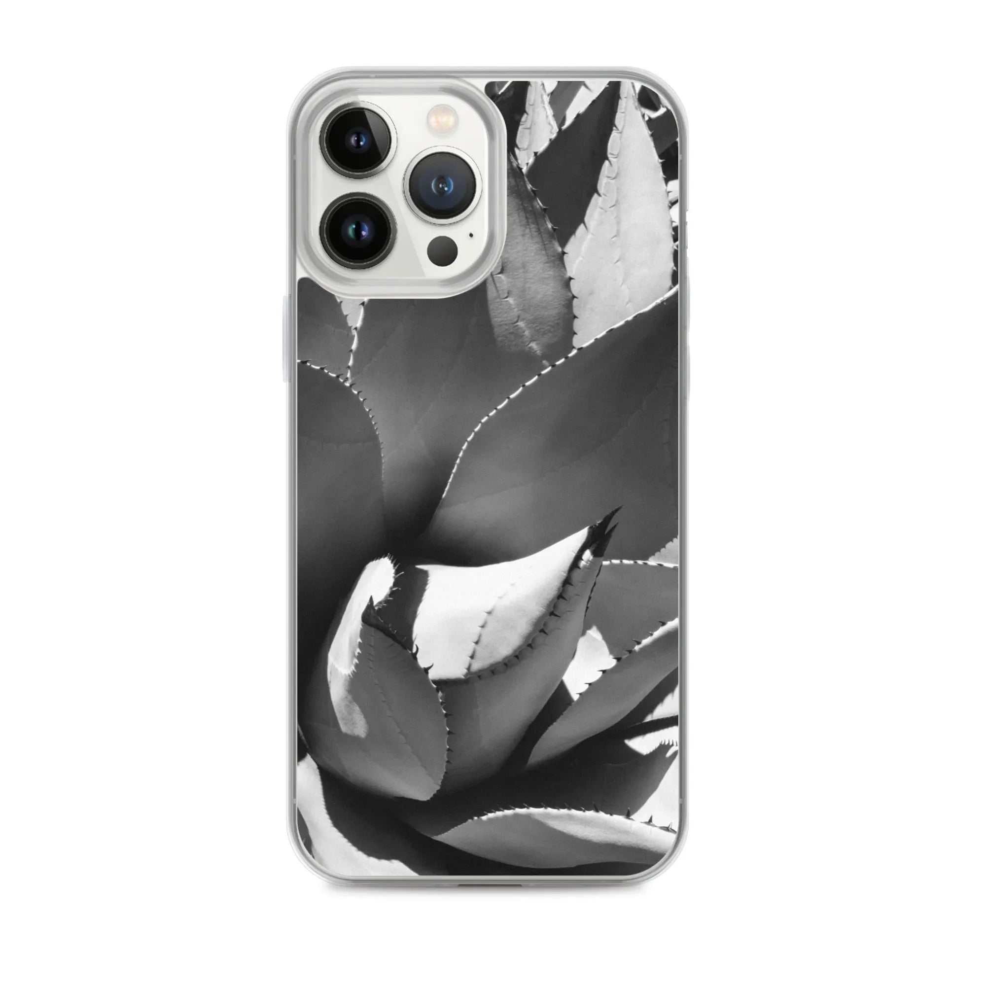 Open Wide Botanical Art Iphone Case - Black And White - Iphone 13 Pro Max - Mobile Phone Cases - Aesthetic Art