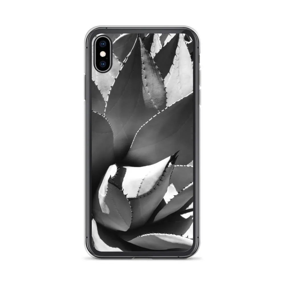 Open Wide Botanical Art Iphone Case - Black And White - Iphone Xs Max - Mobile Phone Cases - Aesthetic Art