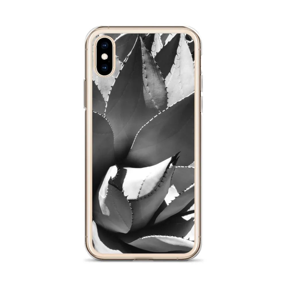 Open Wide Botanical Art Iphone Case - Black And White - Mobile Phone Cases - Aesthetic Art