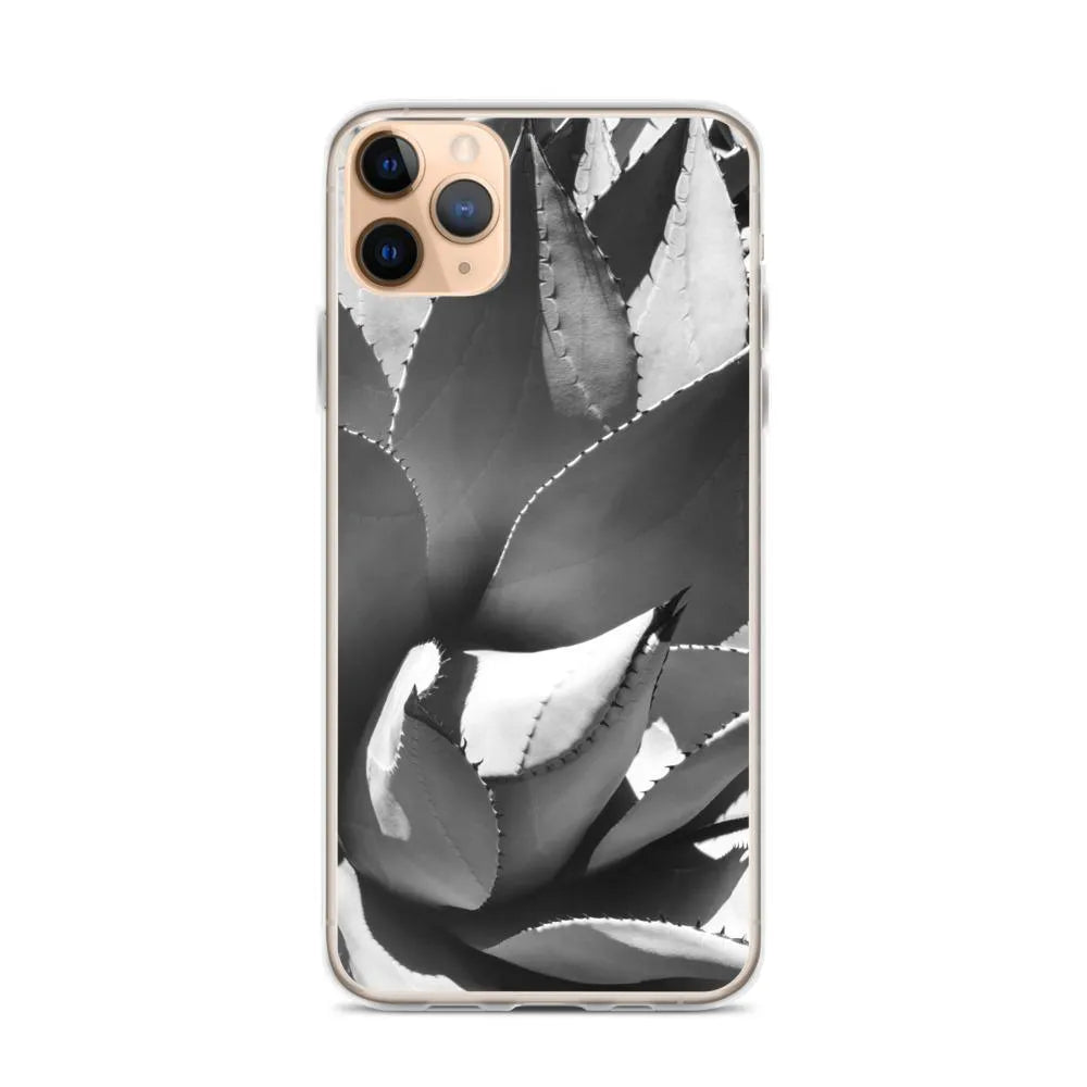 Open Wide Botanical Art Iphone Case - Black And White - Iphone 11 Pro Max - Mobile Phone Cases - Aesthetic Art