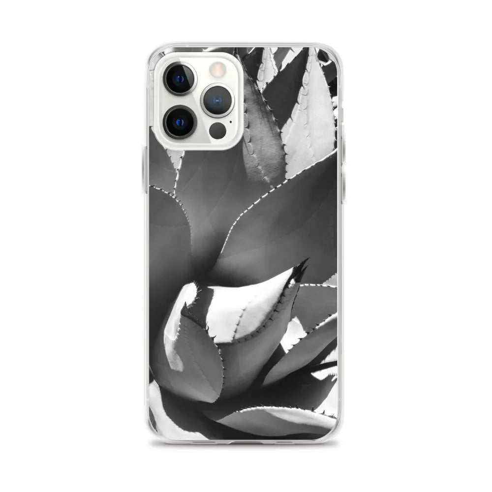 Open Wide Botanical Art Iphone Case - Black And White - Iphone 12 Pro Max - Mobile Phone Cases - Aesthetic Art