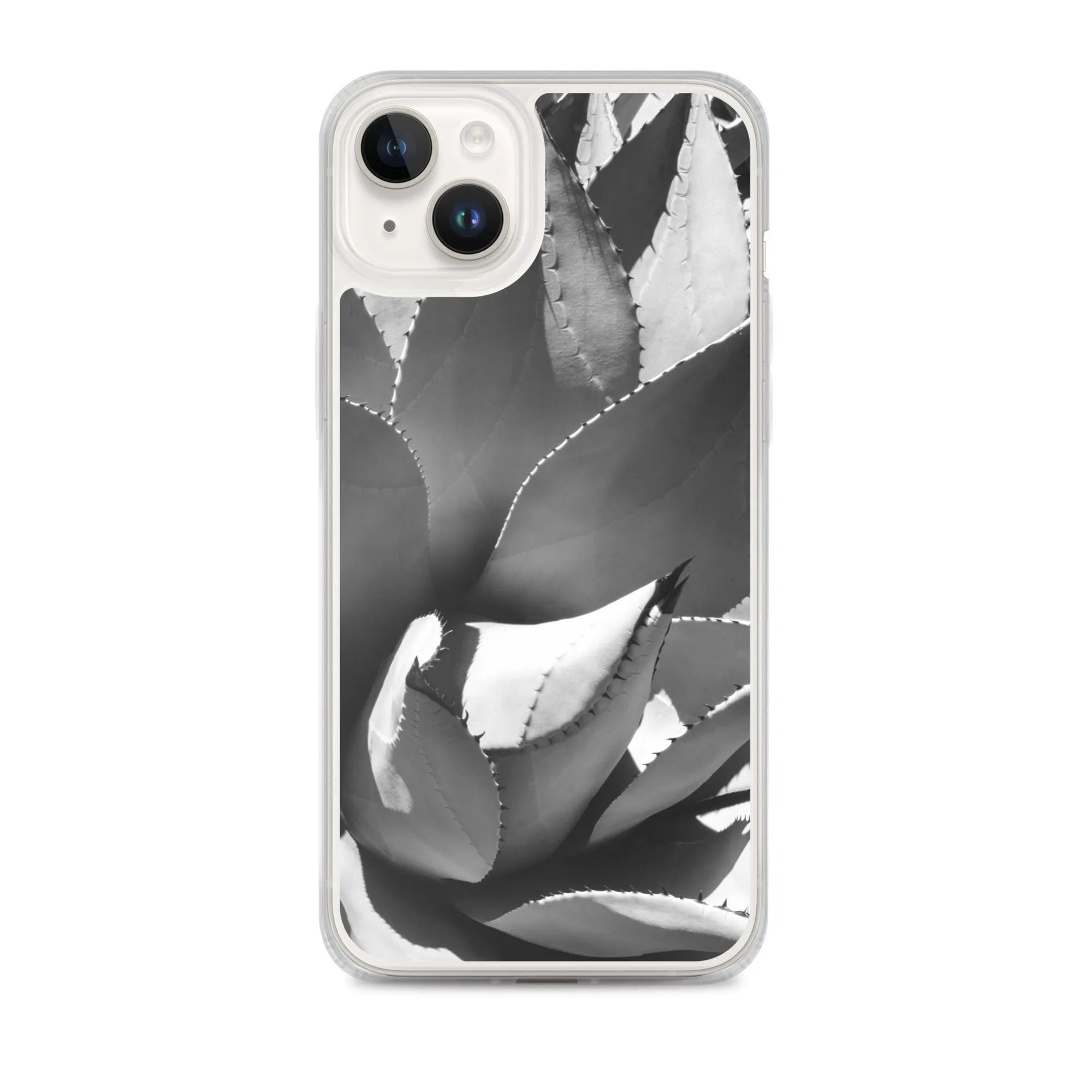 Open Wide Botanical Art Iphone Case - Black And White - Iphone 14 Plus - Mobile Phone Cases - Aesthetic Art