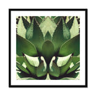 Open Wide - Succulent Agave Op Art Print