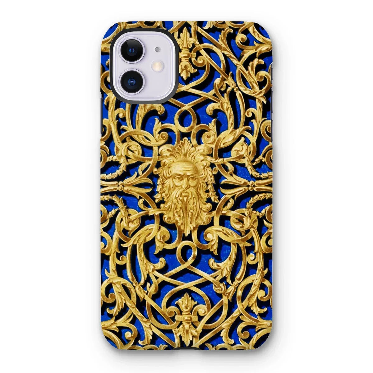 Open-work Panel - Matthew Digby Wyatt Iphone Case, 11 / Matte, Ornate Gold-patterned Iphone Case Intricate Scrollwork Bearded Face