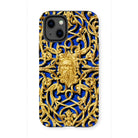 Open-work Panel - Matthew Digby Wyatt Iphone Case, 13 Mini / Matte, Ornate Gold-patterned Phone Case Intricate Scrollwork Bearded Face