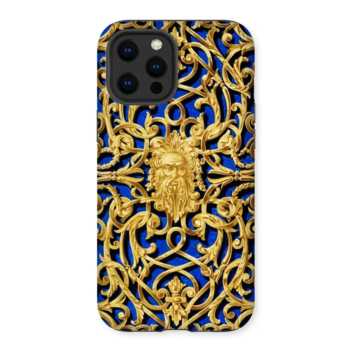 Open-work Panel - Matthew Digby Wyatt Iphone Case, 13 Pro Max / Matte, Ornate Gold-patterned Iphone Case Intricate Filigree Designs Blue