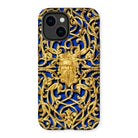 Open-work Panel - Matthew Digby Wyatt Iphone Case, 14 Plus / Matte, Ornate Gold-patterned Phone Case Intricate Scrollwork Bearded Face