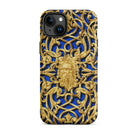 Open Work Panel Matthew Digby Wyatt Iphone Case, 15 Plus / Matte, Ornate Gold Blue Phone Case