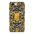 Open-work Panel - Matthew Digby Wyatt Iphone Case, 8 Plus / Matte, Ornate Gold-colored Phone Case Intricate Filigree Design Blue