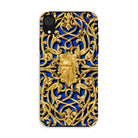 Open Work Panel Matthew Digby Wyatt Iphone Case, Xr / Matte, Ornate Phone Case Intricate Gold Filigree Designs Blue