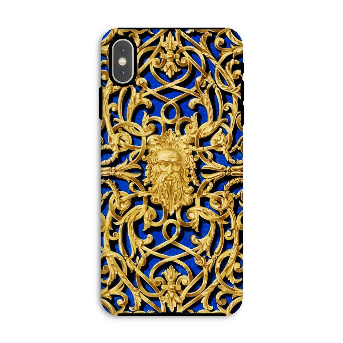 Open-work Panel - Matthew Digby Wyatt Iphone Case, Xs Max / Matte, Ornate Gold-patterned Phone Case Intricate Scrollwork Bearded Face