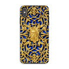 Open Work Panel Matthew Digby Wyatt Iphone Case, Xs Max / Matte, Ornate Gold Patterned Phone Case Intricate Scrollwork Bearded Face