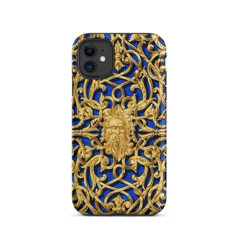 Open-work Panel - Matthew Digby Wyatt Phone Case Iphone 11 / Matte Ornate Gold Blue, Wyatt’s Mobile Cases