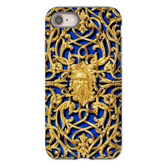 Open-work Panel - Matthew Digby Wyatt Phone Case Iphone 8 / Matte Ornate Gold-patterned Phone Case Intricate Scrollwork Bearded Face