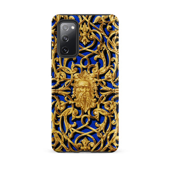 Open-work Panel - Matthew Digby Wyatt Samsung Case, Galaxy S20 Fe / Matte, Smartphone Case Gold Baroque Pattern Central Mythological Face