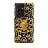 Open-work Panel - Matthew Digby Wyatt Samsung Case, Galaxy S21 Ultra / Matte, Smartphone Case Gold Baroque Pattern Central Medusa Head