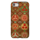 Ornamental Fan Pattern G.a. Audsley Iphone Case, 8 / Matte, Phone Case Ornate Red Green Circular Medallion Pattern