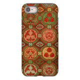 Ornamental Fan Pattern - G.a. Audsley Iphone Case, 8 / Matte, Phone Case Ornate Red Green Circular Medallion Pattern
