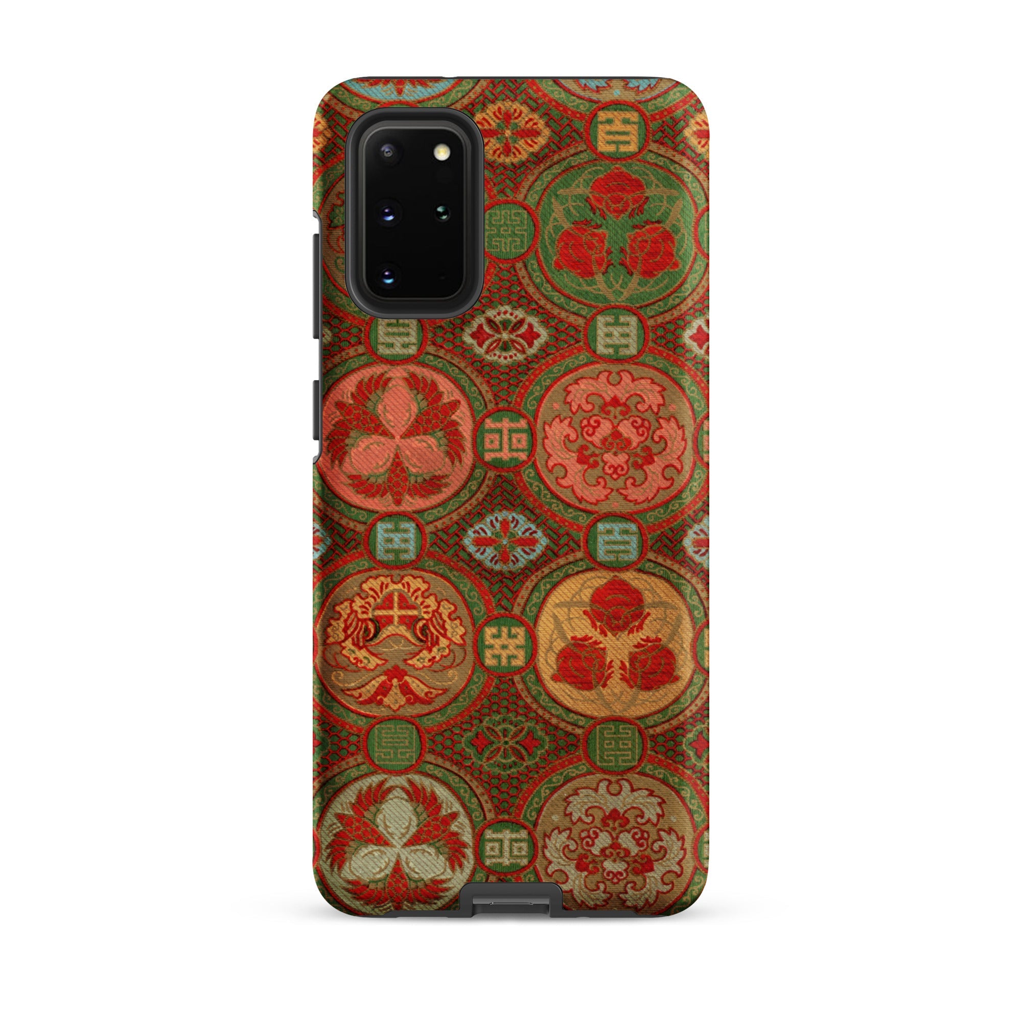 Ornamental Fan Pattern G.a. Audsley Samsung Case, Galaxy S20 Plus / Matte, Smartphone Case Complex Pattern Circular Geometric Motifs Shades