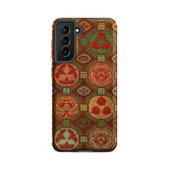 Ornamental Fan Pattern - G.a. Audsley Samsung Case, Galaxy S21 Fe / Matte, Phone Case Intricate Colorful Floral Geometric Pattern