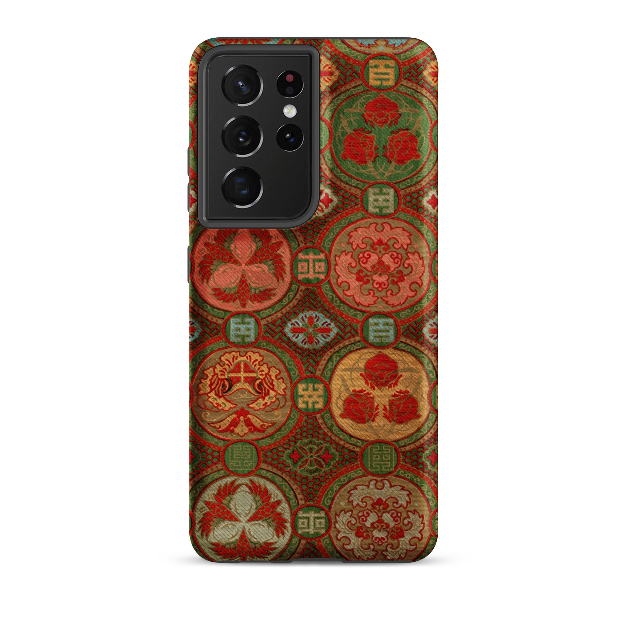 Ornamental Fan Pattern G.a. Audsley Samsung Case, Galaxy S21 Ultra / Matte, Smartphone Case Ornate Colorful Circular Pattern