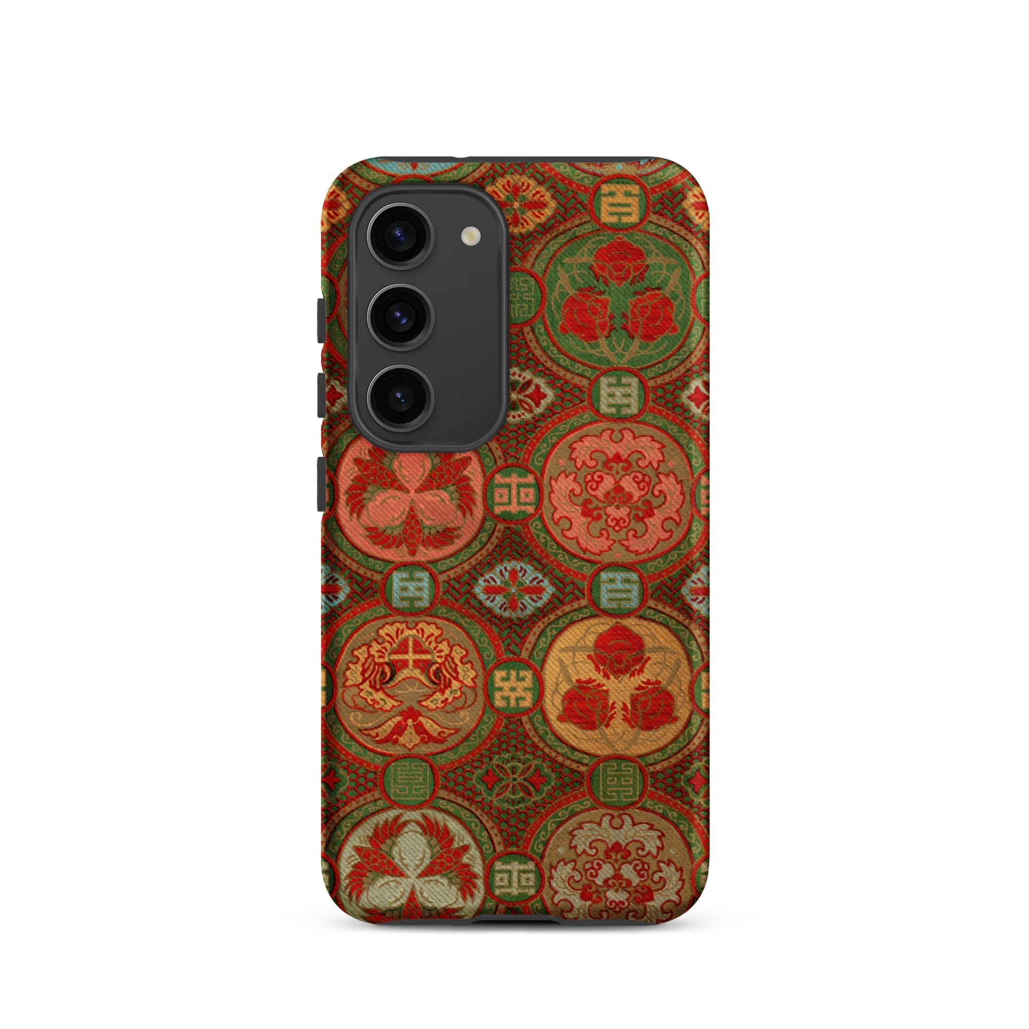 Ornamental Fan Pattern G.a. Audsley Samsung Case, Galaxy S23 / Matte, Smartphone Case Ornate Circular Patterned Design