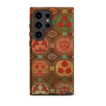 Ornamental Fan Pattern - G.a. Audsley Samsung Case, Galaxy S24 Ultra / Matte, Smartphone Case Multicolored Ornate Pattern