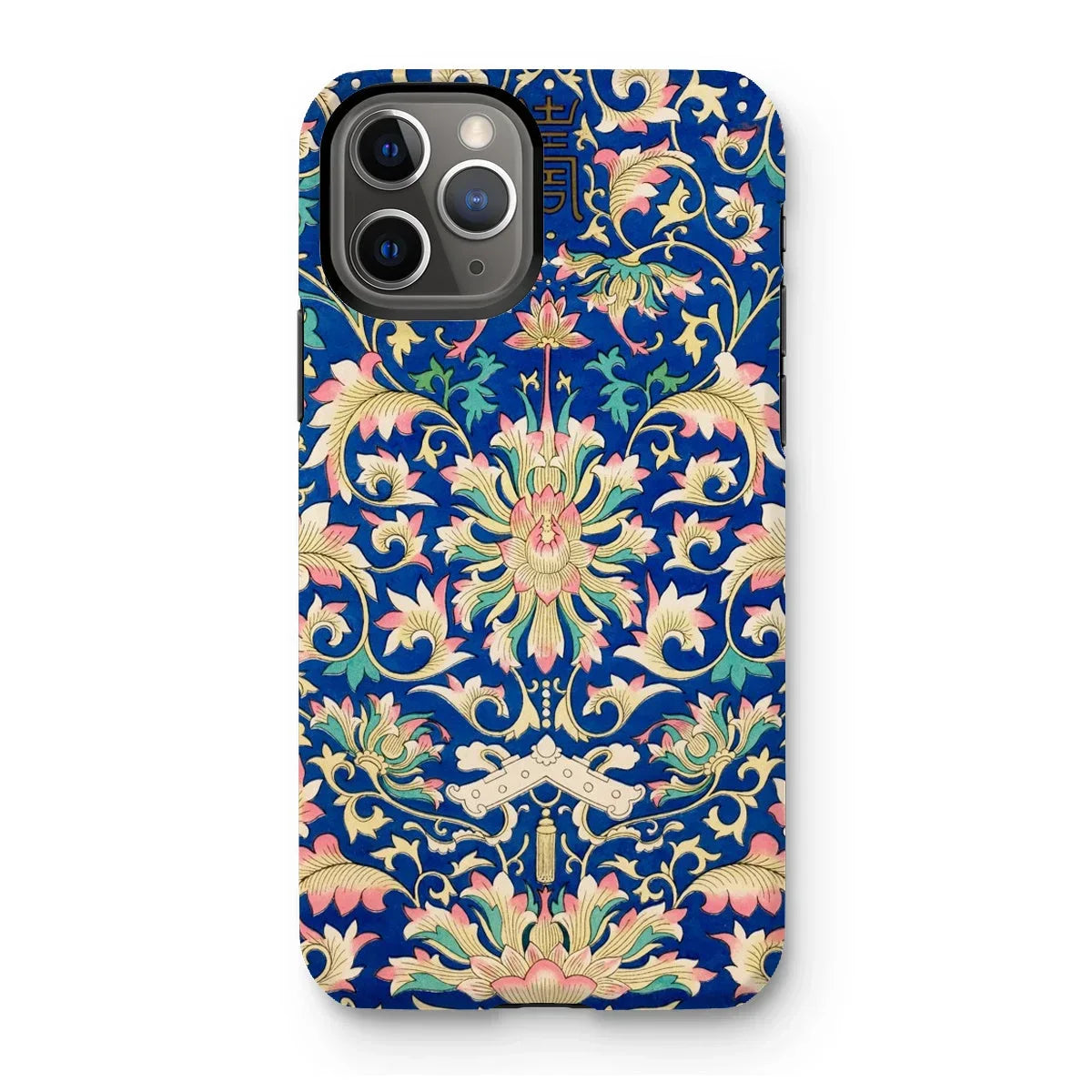 Ornamental Florals - Owen Jones Iphone Case, 11 Pro / Matte, Ornate Floral Patterned Phone Case Deep Blue Background