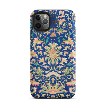 Ornamental Florals - Owen Jones Iphone Case, 11 Pro Max / Matte, Blue Floral Patterned Phone Case