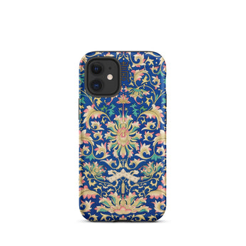 Ornamental Florals - Owen Jones Iphone Case, 12 Mini / Matte, Blue Floral Patterned Phone Case