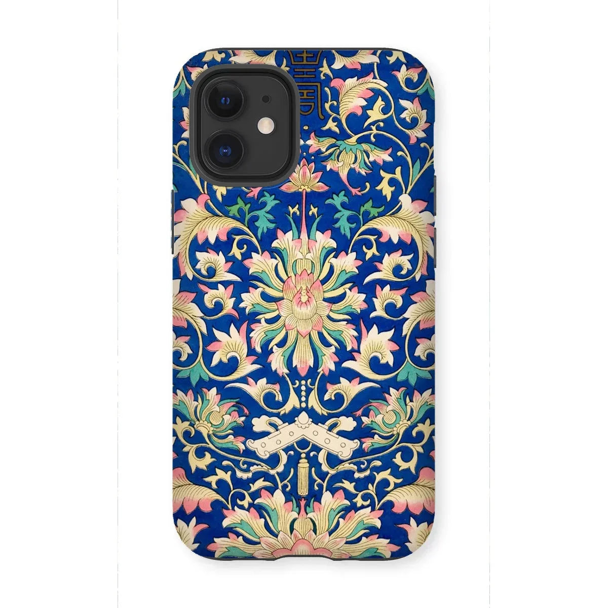 Ornamental Florals - Owen Jones Iphone Case, 12 Mini / Matte, Ornate Floral-patterned Phone Case Vibrant Blue Background Intricate