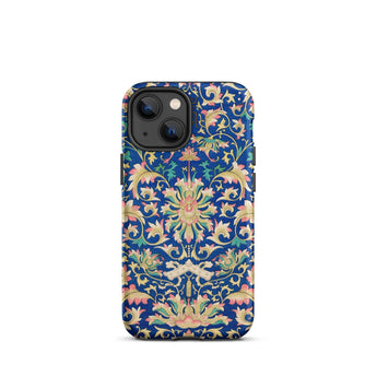 Ornamental Florals - Owen Jones Iphone Case, 13 Mini / Matte, Blue Floral Patterned Phone Case