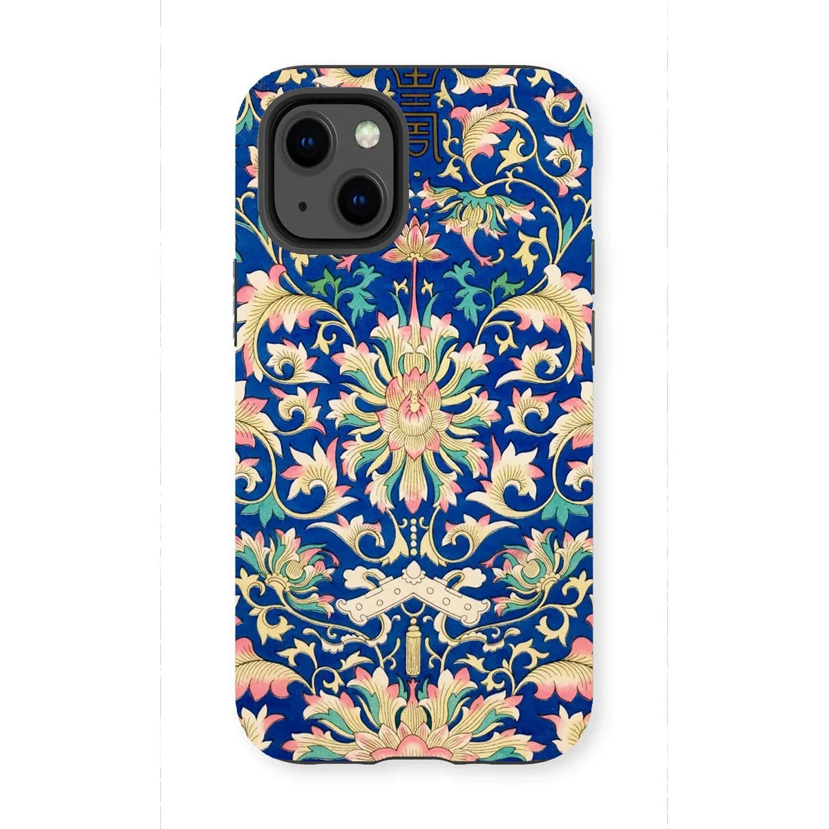 Ornamental Florals - Owen Jones Iphone Case, 13 Mini / Matte, Ornate Floral Patterned Phone Case Vibrant Blue Background