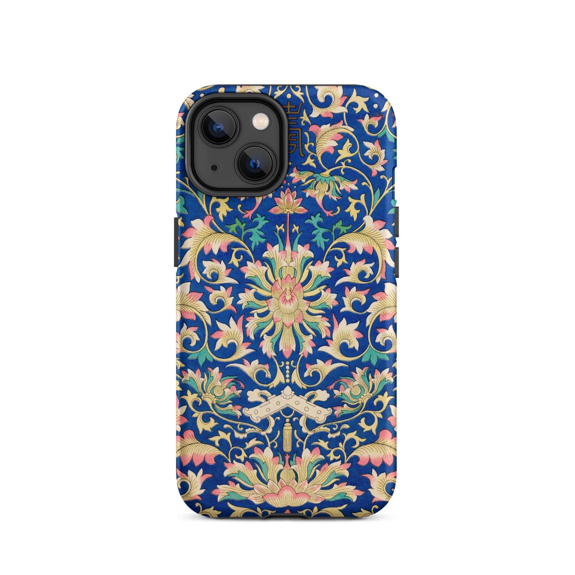 Ornamental Florals Owen Jones Iphone Case, 14 / Matte, Blue Floral Patterned Phone Case