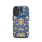 Ornamental Florals - Owen Jones Iphone Case, 16 / Tough Phone, Blue Floral Patterned Phone Case