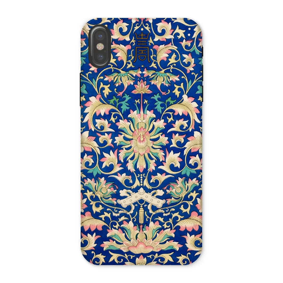 Ornamental Florals - Owen Jones Iphone Case, x / Matte, Ornate Floral-patterned Phone Case Rich Blue Background Intricate