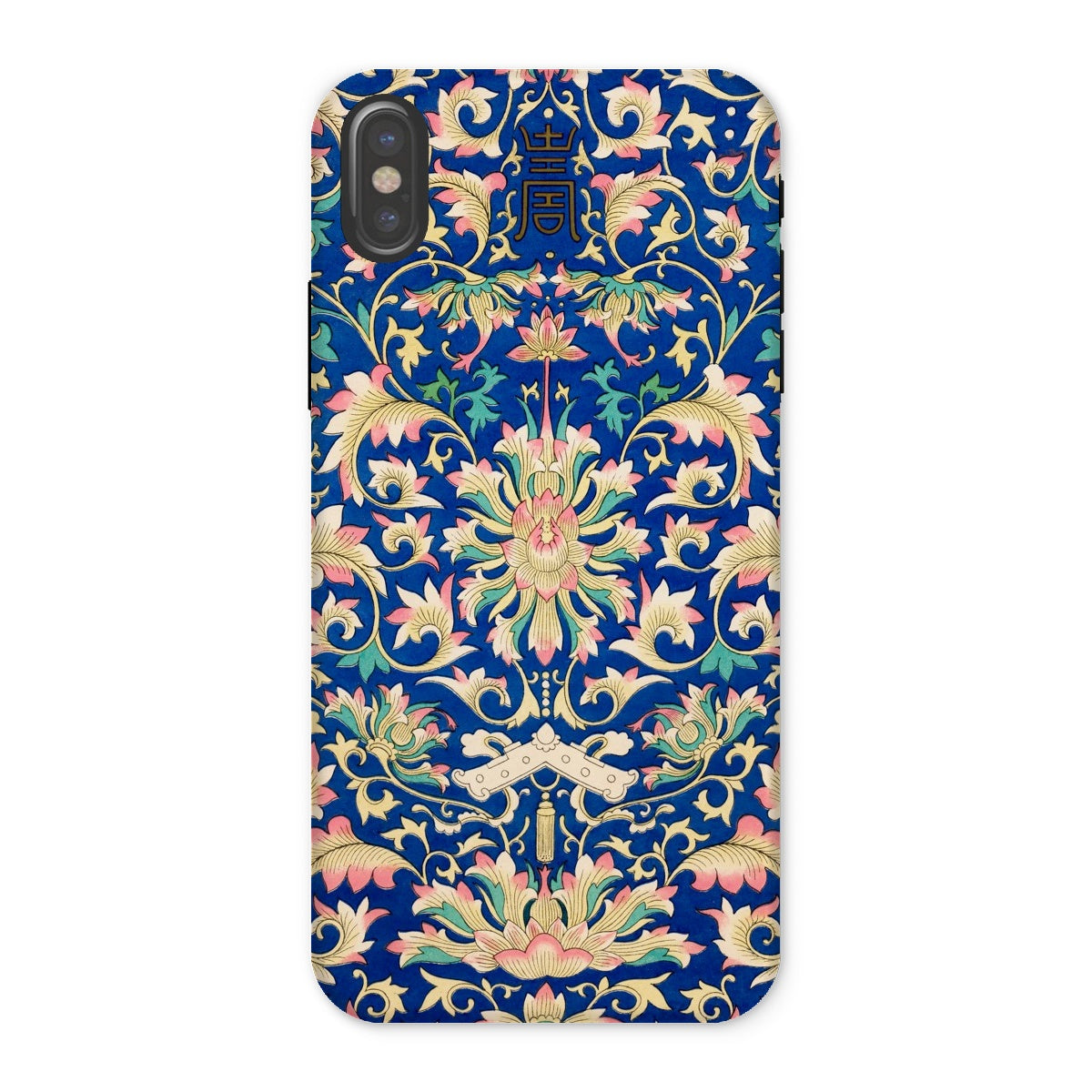 Ornamental Florals Owen Jones Iphone Case, x / Matte, Ornate Floral Patterned Phone Case Rich Blue Background Intricate