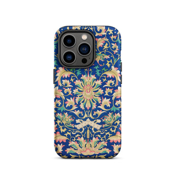 Ornamental Florals - Owen Jones Phone Case Iphone 14 Pro / Matte Blue Floral Patterned Jones’s Chinoiserie-inspired, Chinoiserie Art,