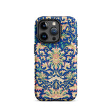 Ornamental Florals - Owen Jones Phone Case Iphone 15 Pro / Matte Blue Floral Patterned Jones’s Chinoiserie-inspired, Chinoiserie Art,