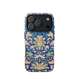Ornamental Florals - Owen Jones Phone Case Iphone 17 Pro / Matte Blue Floral Intricate Design Textured Surface Jones’s