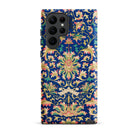 Ornamental Florals Owen Jones Samsung Case, Galaxy S22 Ultra / Matte, Dark Blue Phone Case Vibrant Floral Pattern Yellow