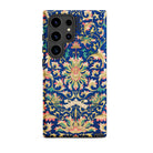 Ornamental Florals Owen Jones Samsung Case, Galaxy S24 Ultra / Matte, Smartphone Case Ornate Blue Gold Pink Floral Pattern